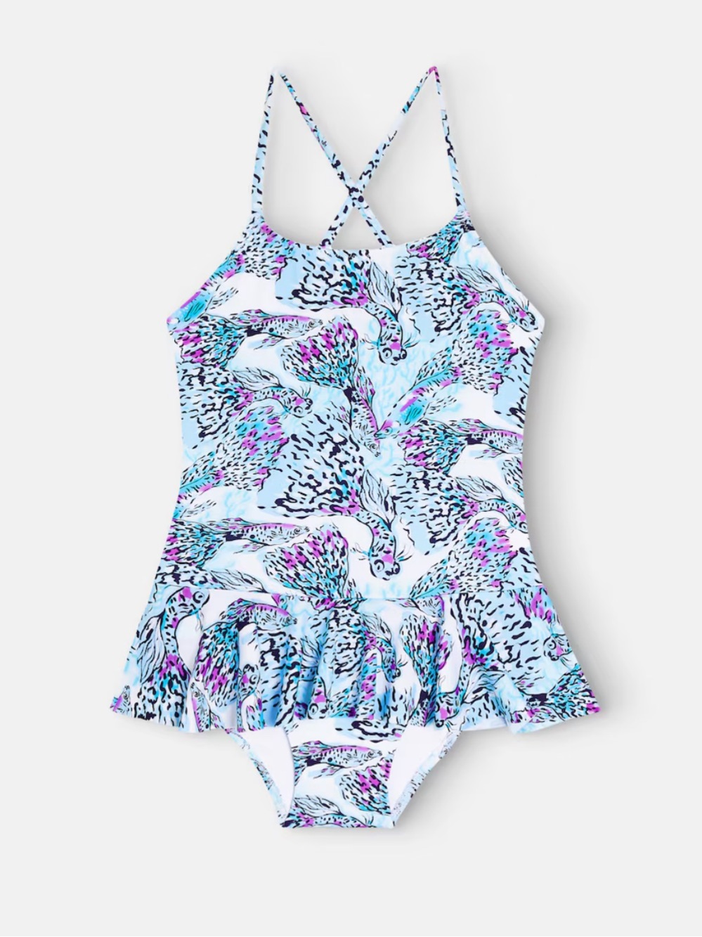 Vilebrequin Kids Grilly ruffle-trimmed swimsuit, 6Y